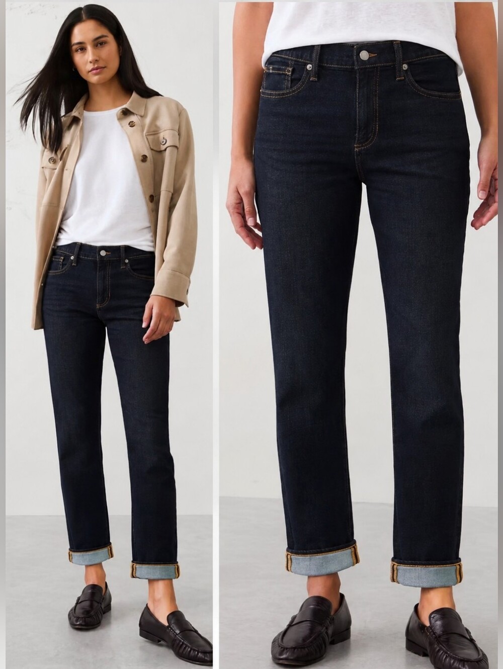 Banana Republic Dark Wash Straight Leg Jeans